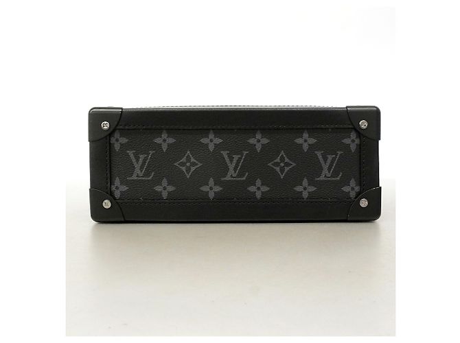 Bolsa de ombro Louis Vuitton Monogram Eclipse Soft Trunk Preto - vista 3
