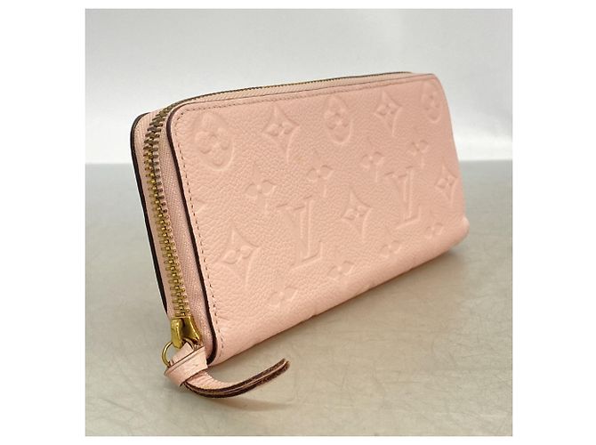 Cartera Long Clemence Monogram Empreinte Louis Vuitton Rosa - vista 2