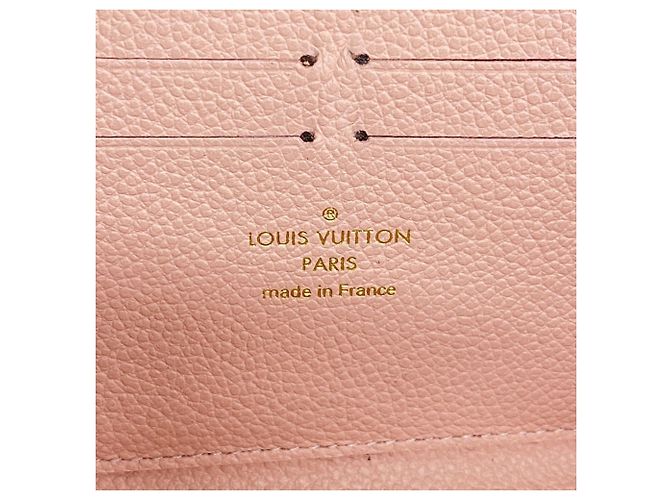 Cartera Long Clemence Monogram Empreinte Louis Vuitton Rosa - vista 4