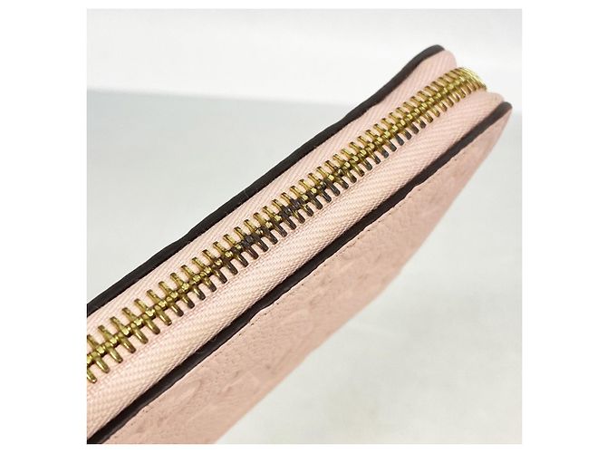 Cartera Long Clemence Monogram Empreinte Louis Vuitton Rosa - vista 6