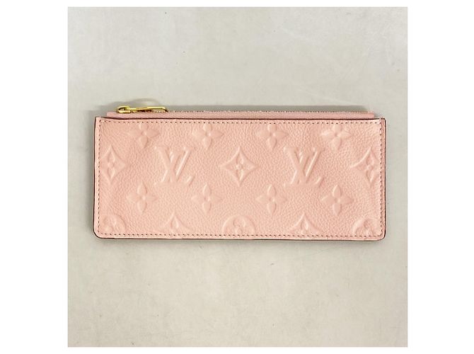 Cartera Long Clemence Monogram Empreinte Louis Vuitton Rosa - vista 8