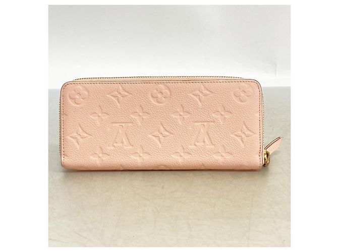 Cartera Long Clemence Monogram Empreinte Louis Vuitton Rosa - vista 9