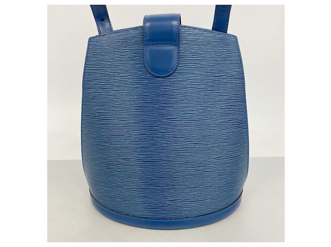 Borsa a tracolla Louis Vuitton Epi Cluny in Toledo Blue - vista 12