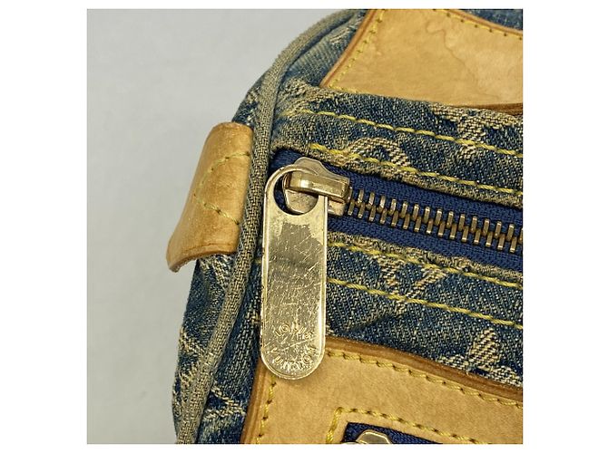 Borsa Louis Vuitton Monogram Denim Neo Speedy Blu - vista 12