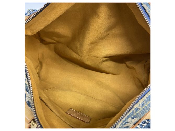 Borsa Louis Vuitton Monogram Denim Neo Speedy Blu - vista 4