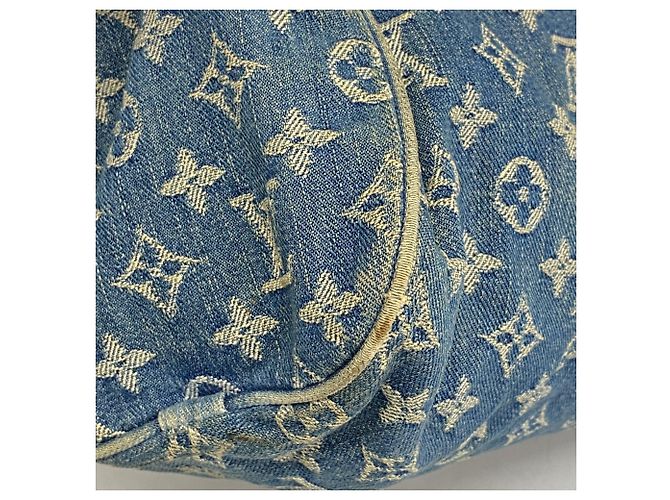 Borsa Louis Vuitton Monogram Denim Neo Speedy Blu - vista 6