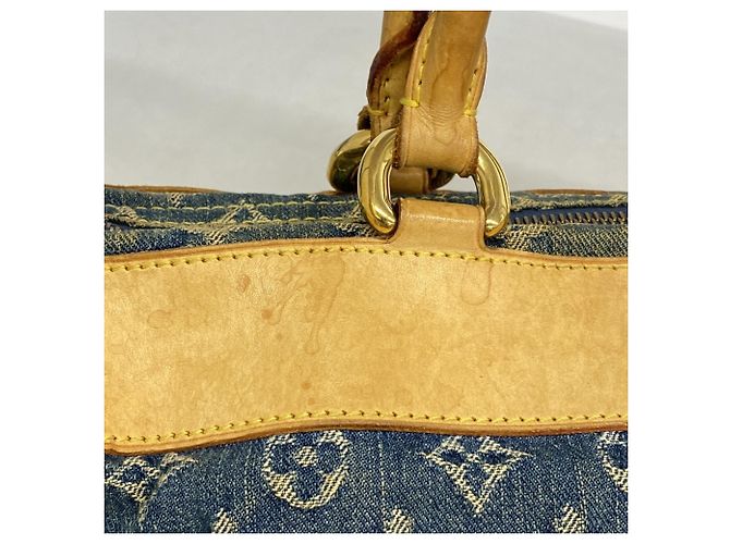 Borsa Louis Vuitton Monogram Denim Neo Speedy Blu - vista 9