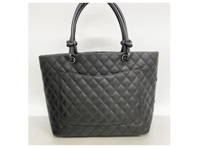 Chanel Cambon Shopper aus Lammleder Schwarz - Ansicht 11
