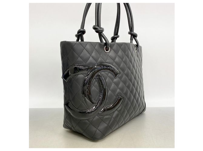 Chanel Cambon Shopper aus Lammleder Schwarz - Ansicht 2