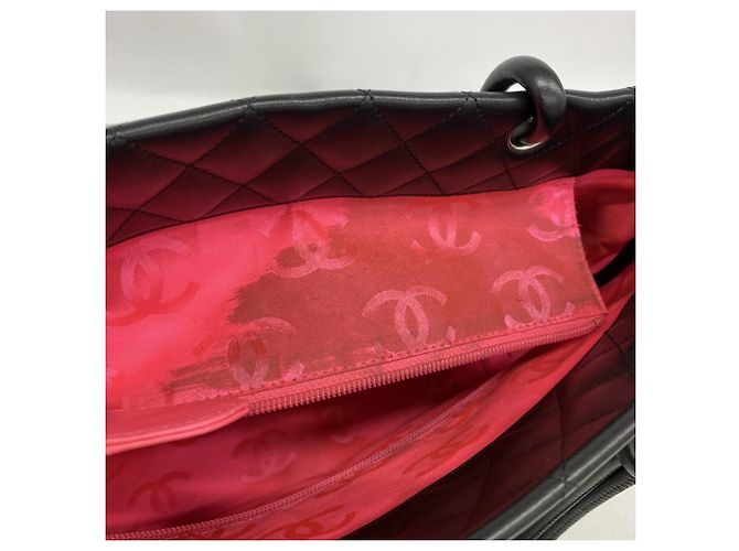 Chanel Cambon Shopper aus Lammleder Schwarz - Ansicht 6