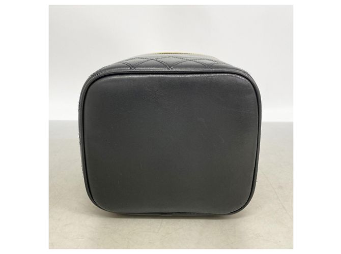 Vanity Beauty case in agnello nero Chanel - vista 3