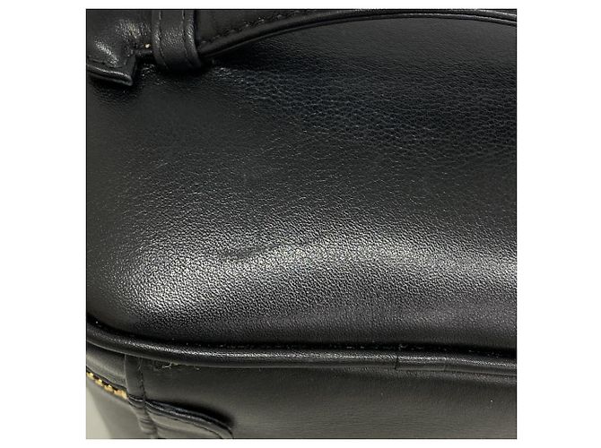 Vanity Beauty case in agnello nero Chanel - vista 7