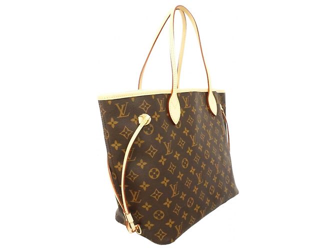 Borsa Tote Louis Vuitton Monogram Neverfull MM Marrone - vista 2