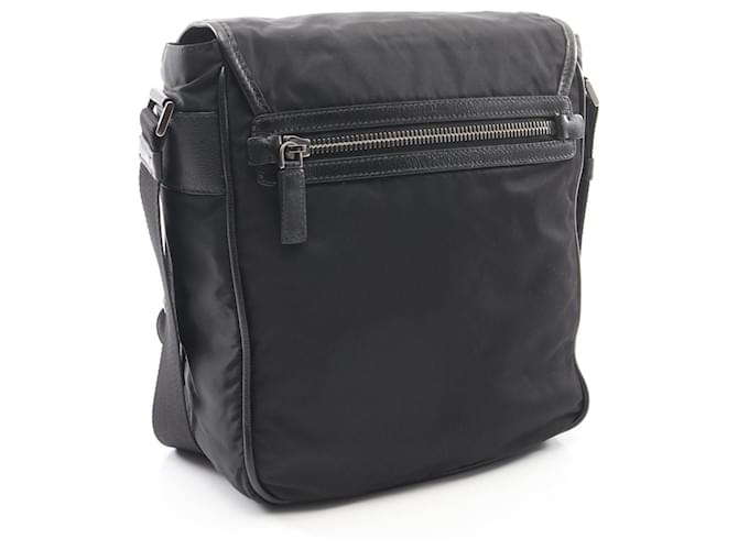 Borsa a tracolla Prada TESSUTO MIX Nero - vista 2