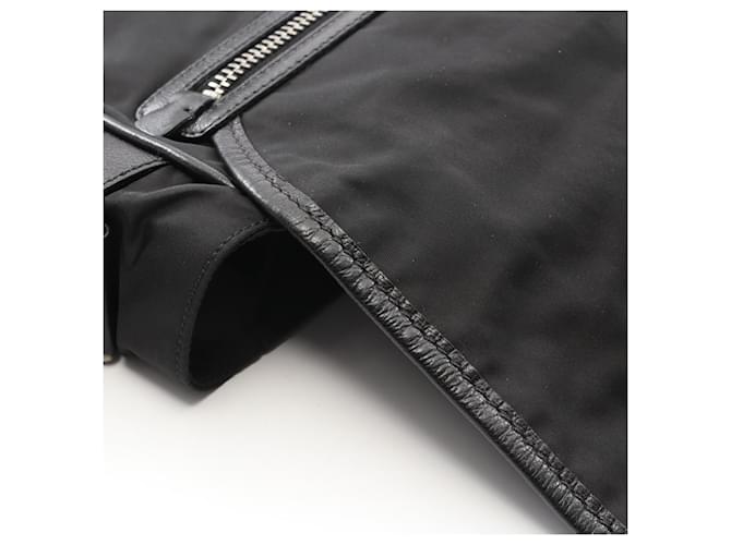 Borsa a tracolla Prada TESSUTO MIX Nero - vista 6
