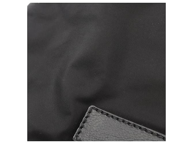 Borsa a tracolla Prada TESSUTO MIX Nero - vista 8