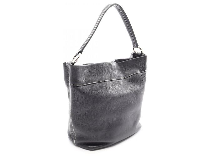 Borsa a mano in pelle nera Prada Nero - vista 2
