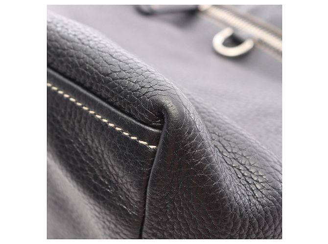 Borsa a mano in pelle nera Prada Nero - vista 5