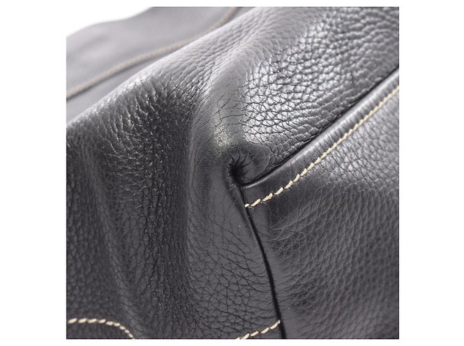 Borsa a mano in pelle nera Prada Nero - vista 6