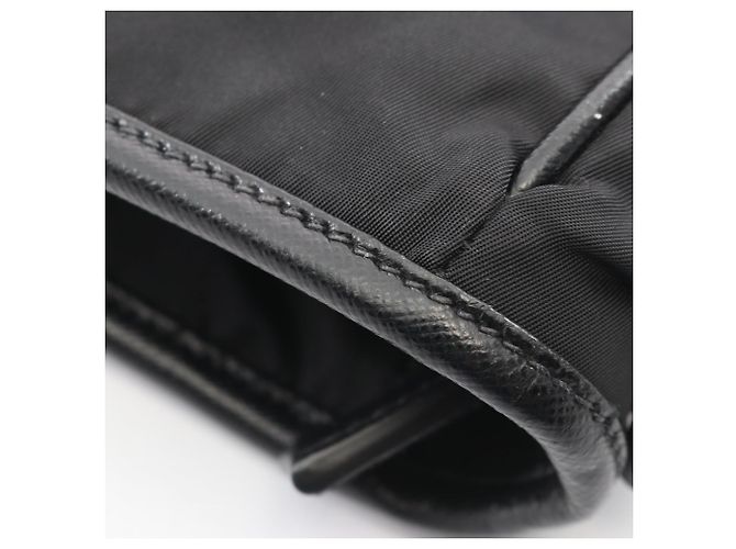 Borsa Business 2-Way TESSUTO+SAFFIANO Prada Nero - vista 8