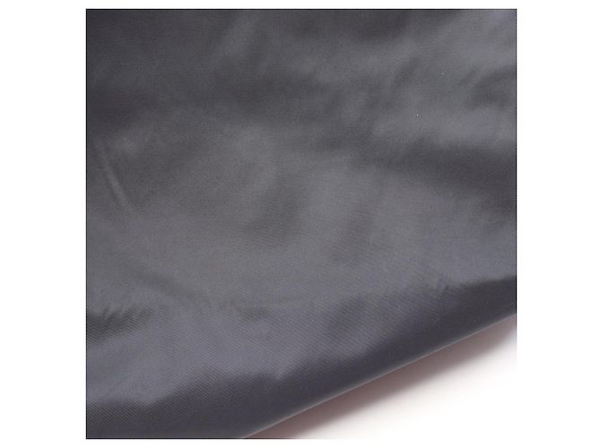 Borsa Tote in Nylon e Pelle Saffiano Prada Nero Blu navy - vista 7