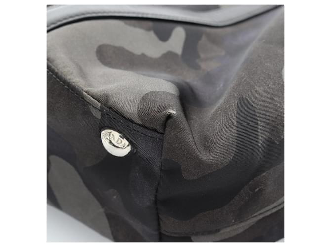 Borsa a 2 vie Prada Camouflage Multicolore Cachi - vista 9