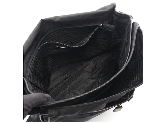 Borsa a tracolla in nylon Prada Nero - vista 3