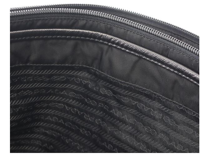 Borsa a tracolla in nylon Prada Nero - vista 5