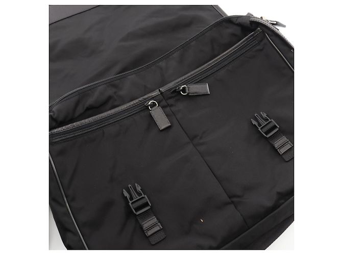 Borsa a tracolla in nylon Prada Nero - vista 6
