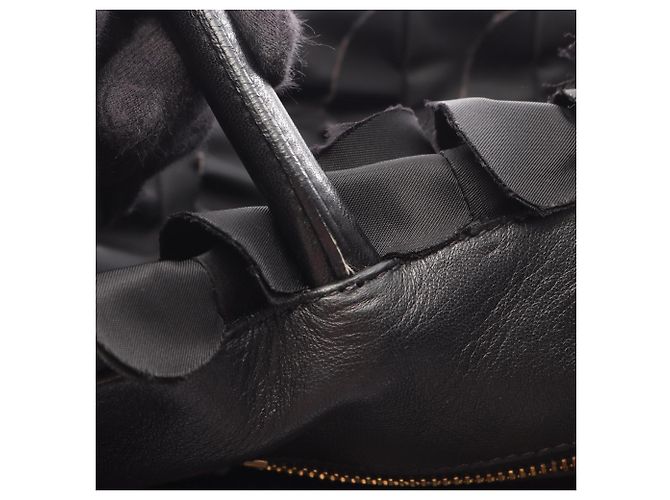 Tote Sac cabas Prada Frill noir en nylon et cuir - vue 5