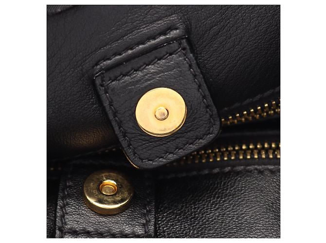 Tote Sac cabas Prada Frill noir en nylon et cuir - vue 6