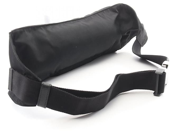 Saffiano Prada Triangle Logo Gürteltasche Schwarz - Ansicht 2