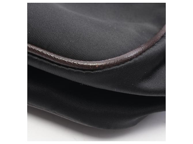 Borsa a tracolla con logo Triangle Prada Nero - vista 8