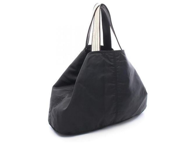 Prada Triangle Logo Tote Bag Handtasche Schwarz - Ansicht 2