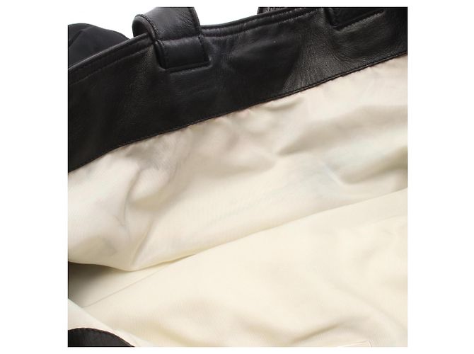 Prada Triangle Logo Tote Bag Handtasche Schwarz - Ansicht 6