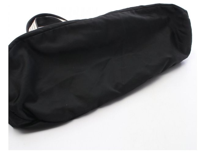 Prada Triangle Logo Tote Bag Handtasche Schwarz - Ansicht 8