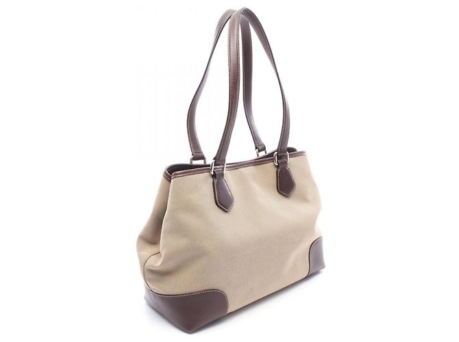 Prada Logo Jacquard Tote Bag Braun Beige - Ansicht 2