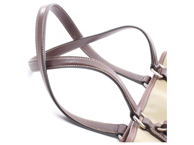 Prada Logo Jacquard Tote Bag Braun Beige - Ansicht 7
