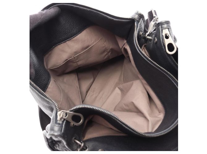 Borsa a Spalla Bottega Veneta Intrecciato Nero - vista 4
