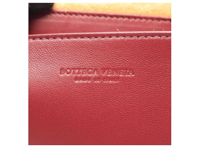 Borsa a tracolla mini Bottega Veneta Maxi Intrecciato Cassette Bordò - vista 4