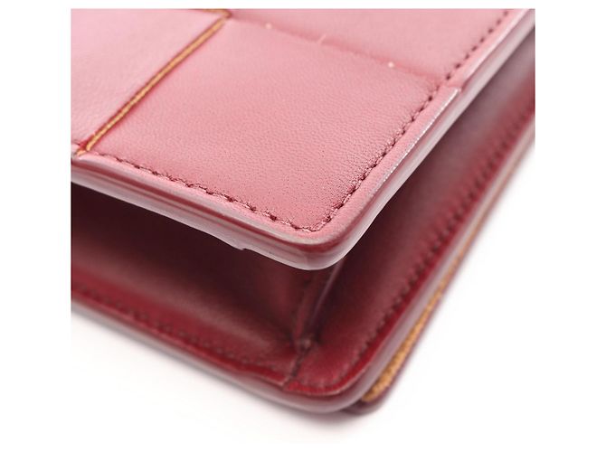 Borsa a tracolla mini Bottega Veneta Maxi Intrecciato Cassette Bordò - vista 7