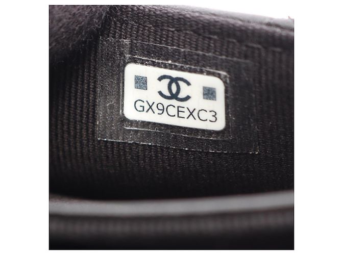 Tarjetero de piel de cordero negro Chanel - vista 5