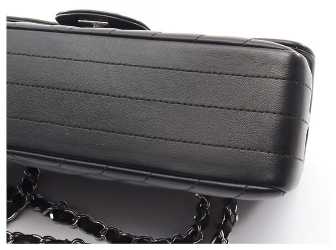 Borsa a Spalla Chanel Chevron V-stitch Nero - vista 10
