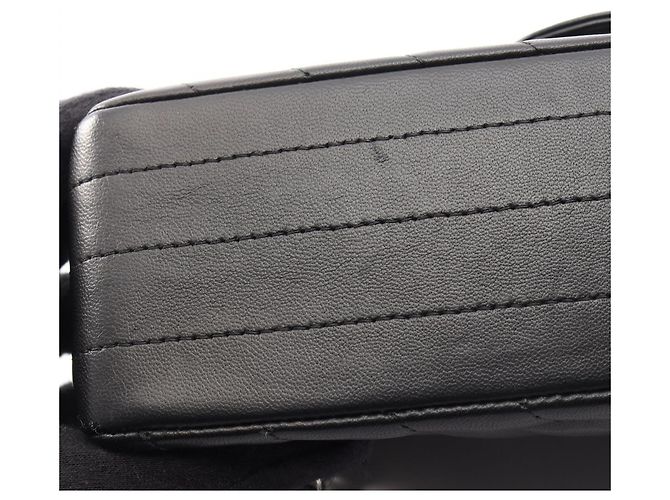 Borsa a Spalla Chanel Chevron V-stitch Nero - vista 11