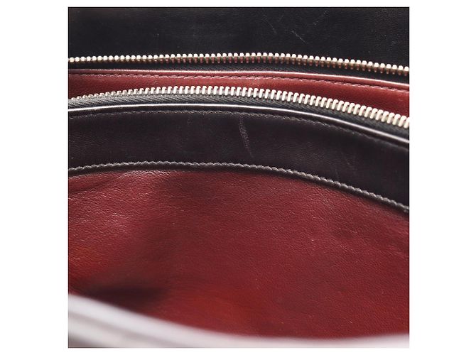 Borsa Tote Chanel V-stitch Chevron Nero - vista 8