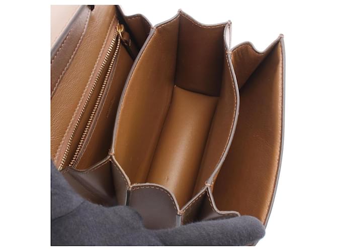 Céline Borsa a Spalla Celine Classic Box Small Marrone - vista 3