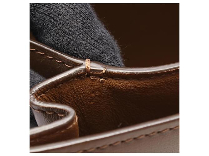 Céline Borsa a Spalla Celine Classic Box Small Marrone - vista 6