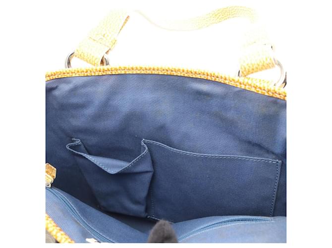 Céline Borsa Tote Celine Paris Macadam Marrone Giallo - vista 6