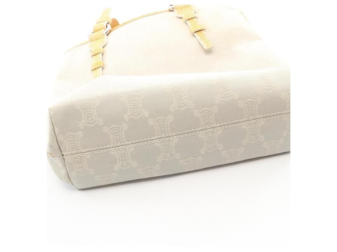 Céline Borsa Tote Celine Paris Macadam Marrone Giallo - vista 7