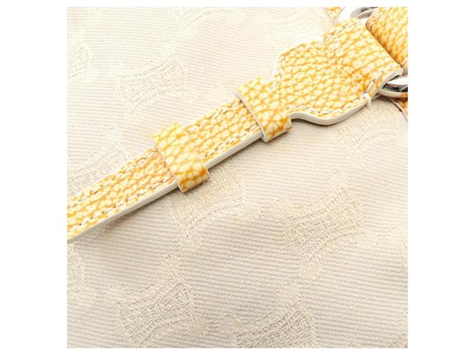 Céline Borsa Tote Celine Paris Macadam Marrone Giallo - vista 8
